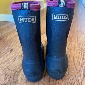 Rain & Snow Boots - Noble Outfitters - MUDS, black with pink accent